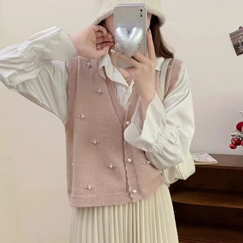 Winter Clothing Offer - سترات متماسكة وردية للنساء ملابس Y2k