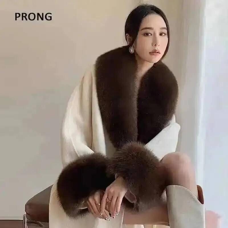 Winter Clothing Deals - الثعلب الفراء طوق معطف الشتاء و