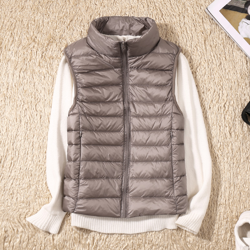 جديد إمرأة أكمام المرأة خفيفة  - مراجعة Down Vest Ultralight وسعره