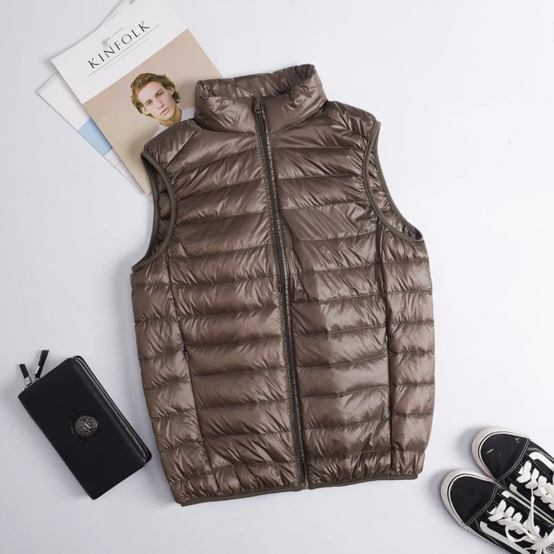 الخريف الشتاء الرجال بطة أسفل  - مراجعة Down Vest Ultralight وسعره