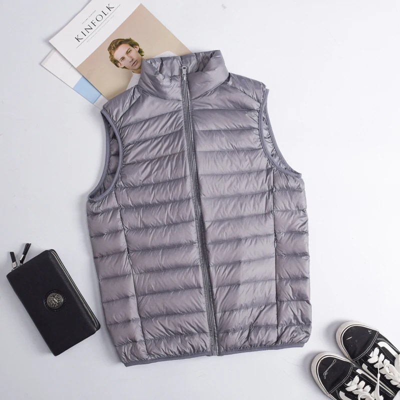 الخريف الشتاء الرجال بطة أسفل  - مراجعة Down Vest Ultralight وسعره