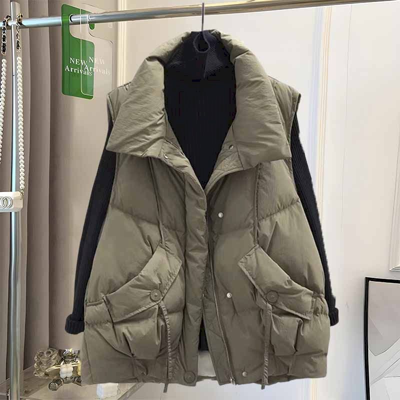 سترات نسائية من الحرير الكوري  - مراجعة Down Vest Ultralight وسعره