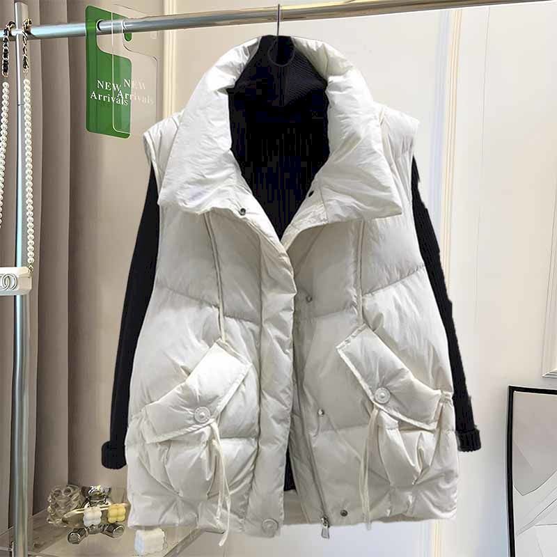 سترات نسائية من الحرير الكوري  - مراجعة Down Vest Ultralight وسعره