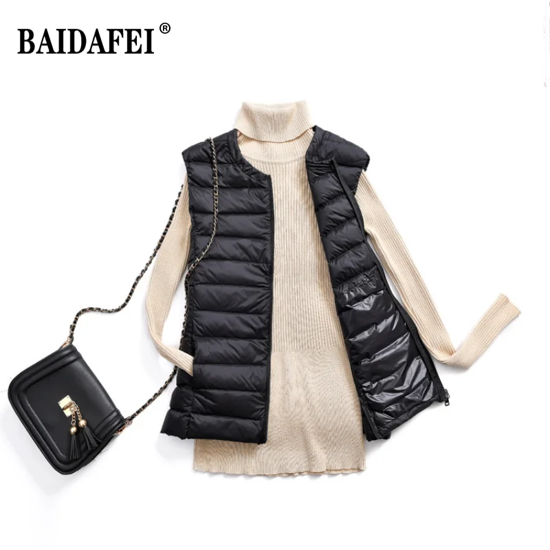 المتضخم 5XL 6XL 7XL الإناث س ا - مراجعة Down Vest Ultralight وسعره