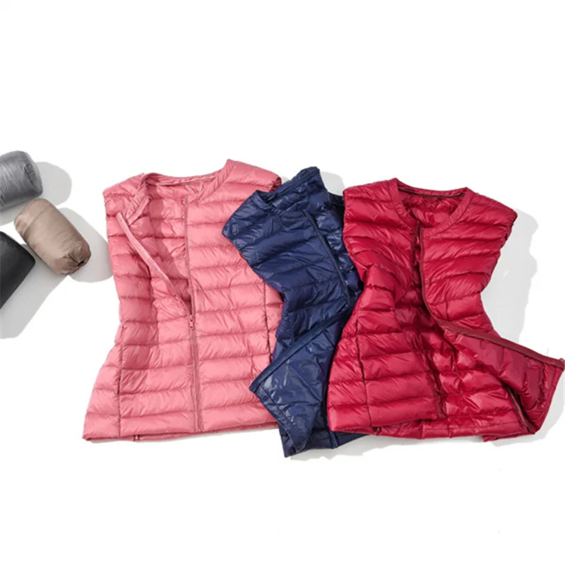 المتضخم 5XL 6XL 7XL الإناث س ا - مراجعة Down Vest Ultralight وسعره